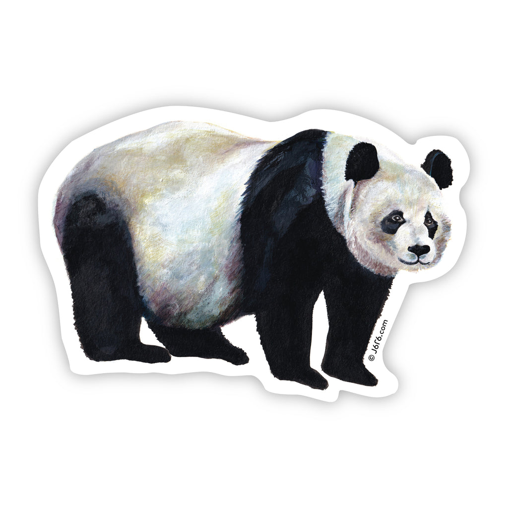 J6R6 panda bear vinyl sticker