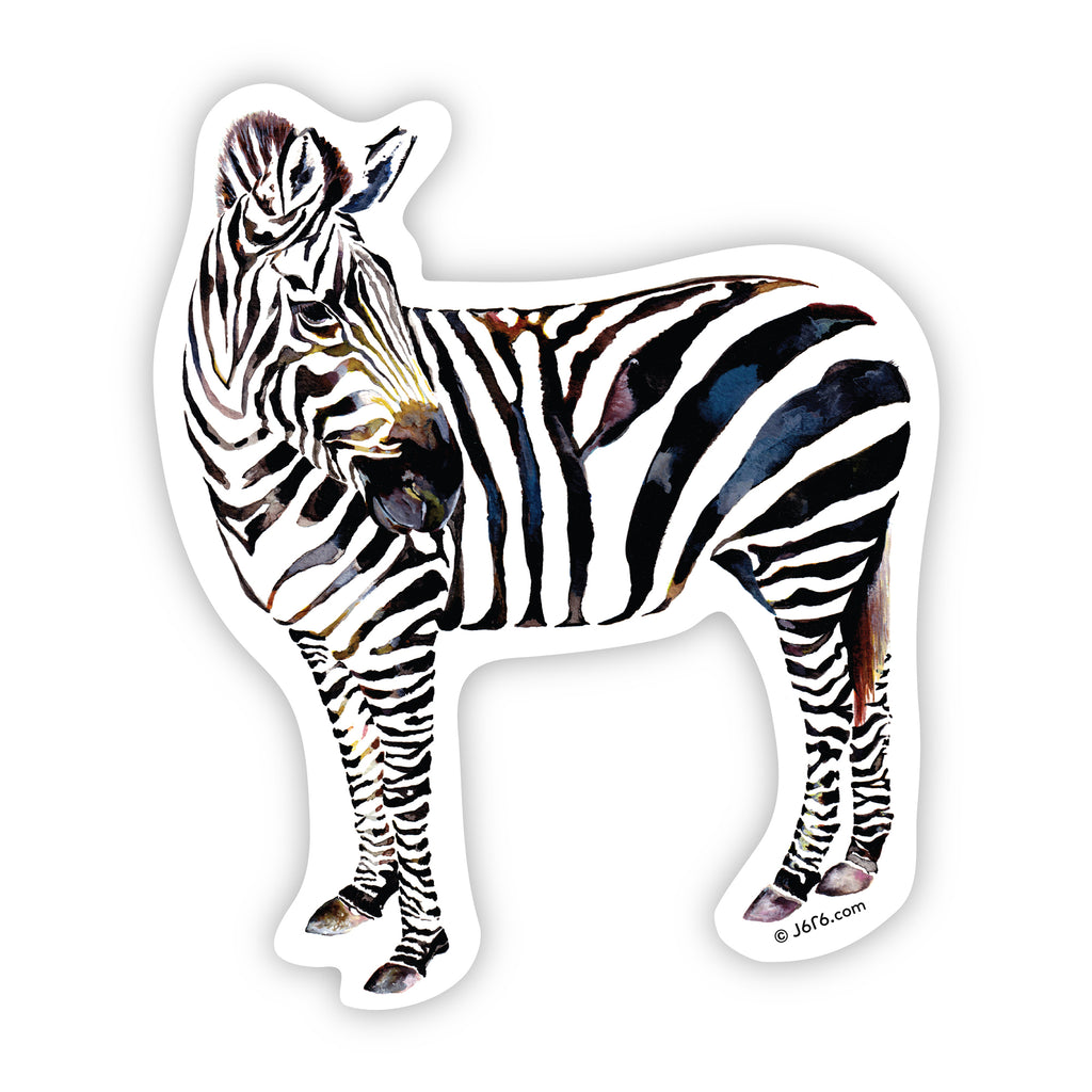 J6R6 zebra sticker