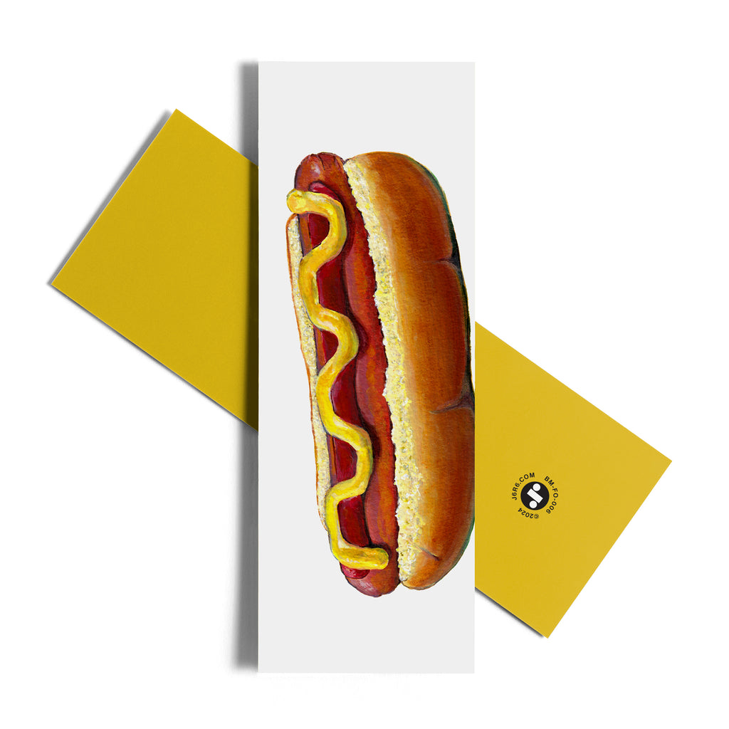 J6R6 Hotdog art bookmark
