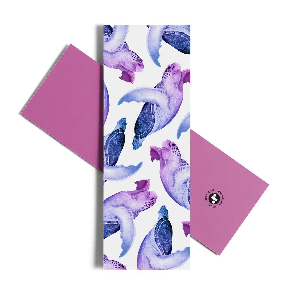Purple sea turtle bookmark by J6R6