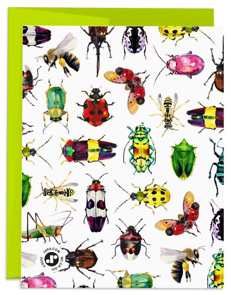 J6R6 Insect Pattern Card Back