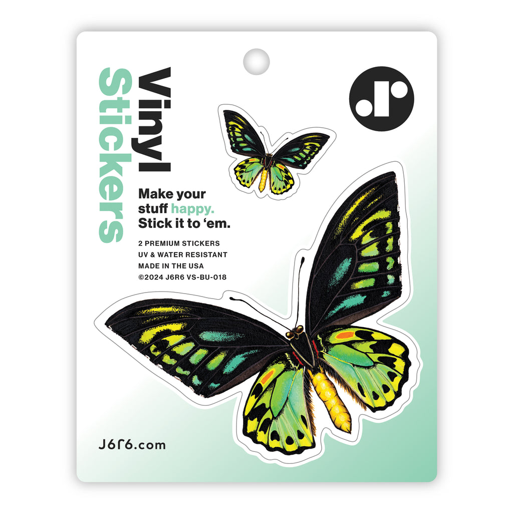 bird wing butterfly vinyl sticker duo sheet