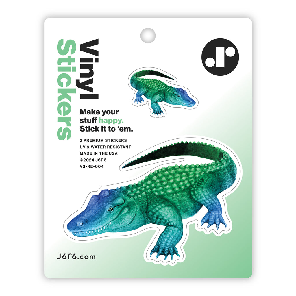 Alligator sticker duo