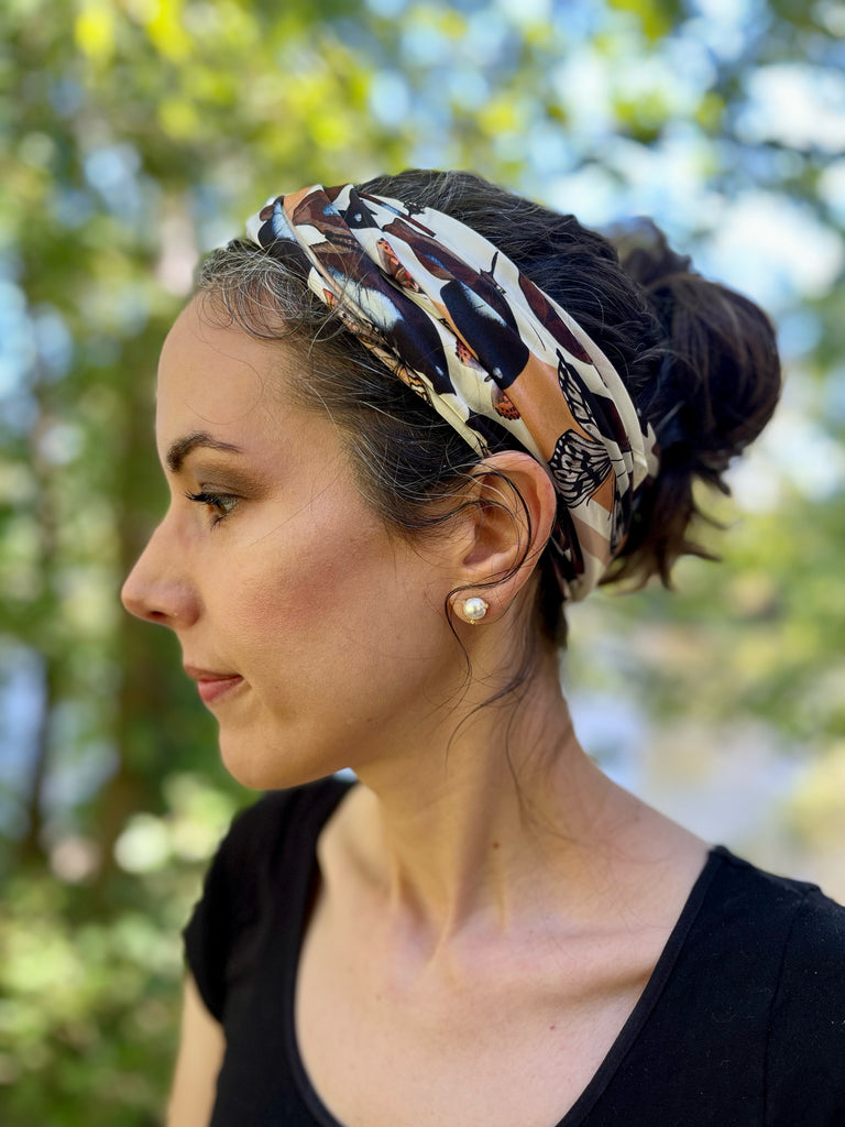 J6R6 Mosaic Butterfly Scarf Headwrap