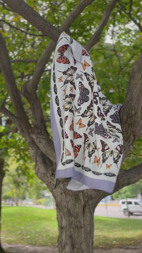 J6R6 Papillon Silk Scarf in Tree Movie