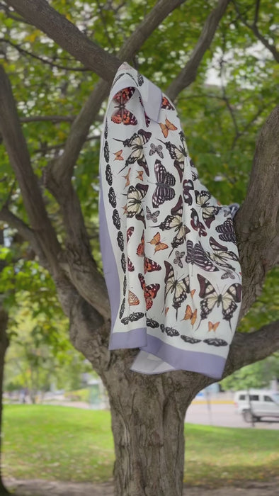 J6R6 Papillon Silk Scarf in Tree Movie