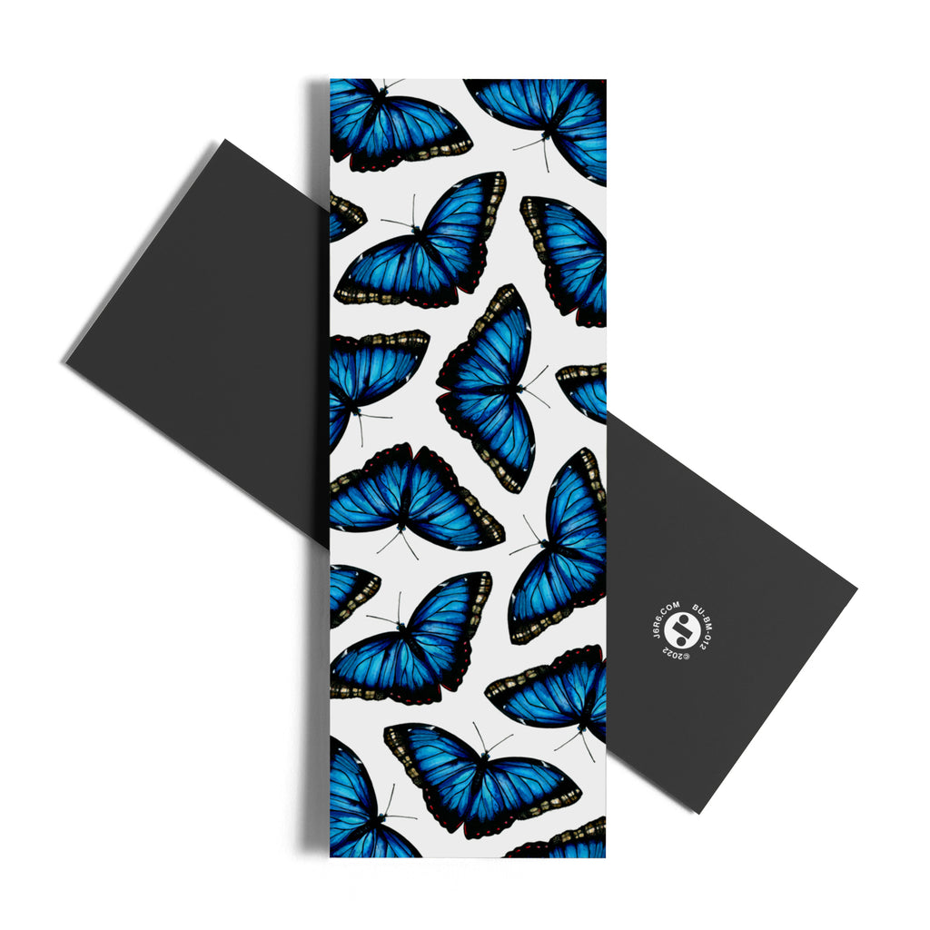 blue butterfly pattern bookmark