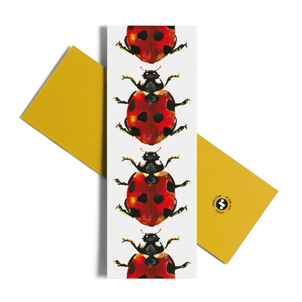 red ladybug bookmark