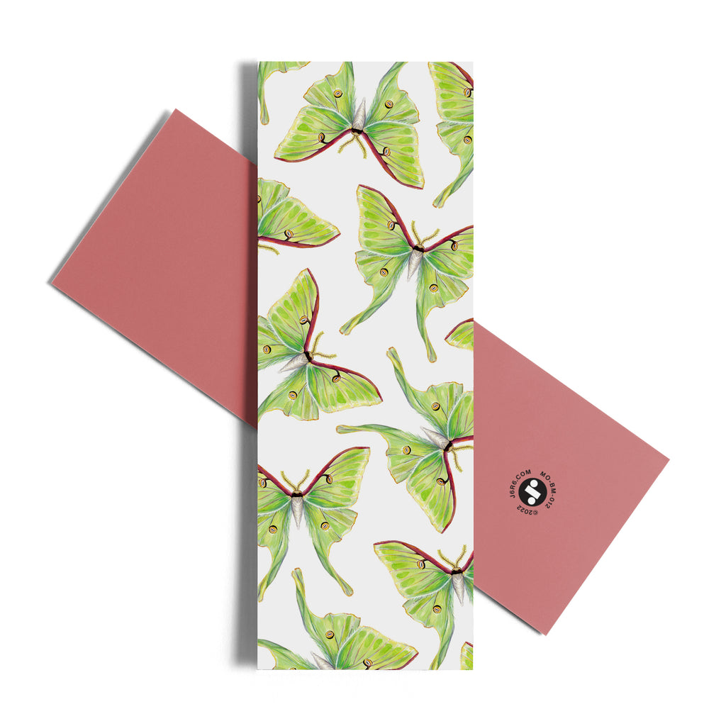 luna moth pattern bookmark