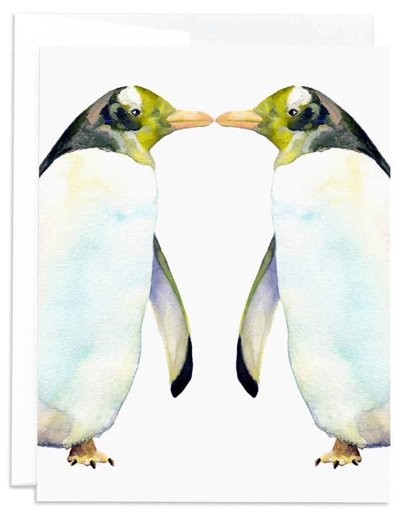 Kissing Penguin Card Front