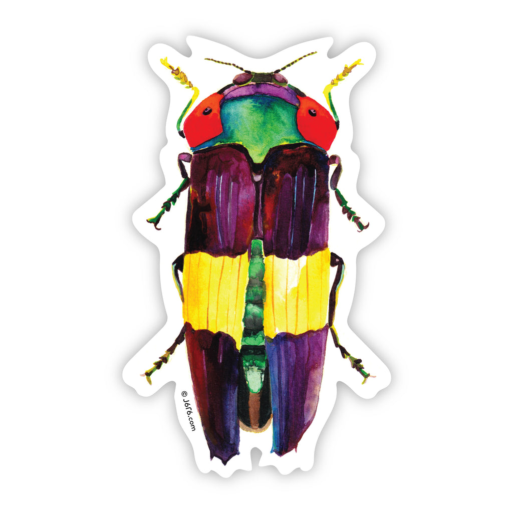 rainbow jewel beetle sticker by J6R6